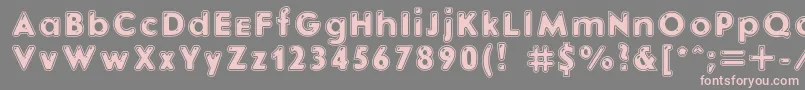 Ebonitc Font – Pink Fonts on Gray Background