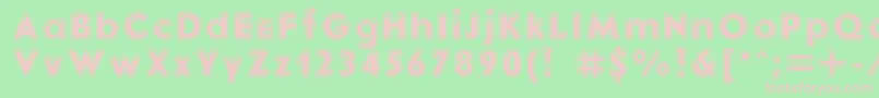 Ebonitc Font – Pink Fonts on Green Background