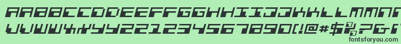 Шрифт Phaserbankei – чёрные шрифты на зелёном фоне
