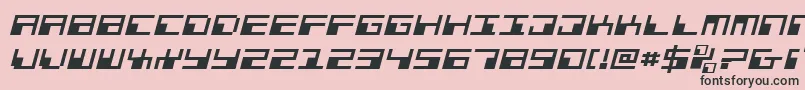 Phaserbankei Font – Black Fonts on Pink Background