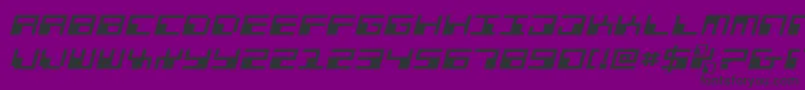 Phaserbankei Font – Black Fonts on Purple Background