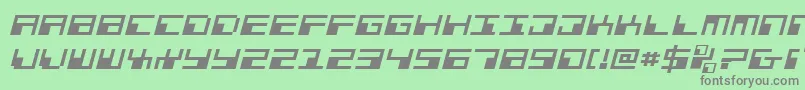 Phaserbankei Font – Gray Fonts on Green Background