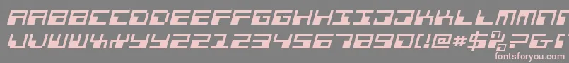 Phaserbankei Font – Pink Fonts on Gray Background