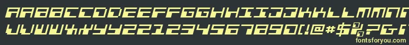 Phaserbankei Font – Yellow Fonts on Black Background