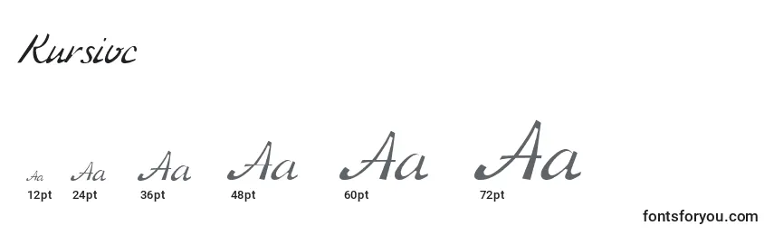 Kursivc Font Sizes
