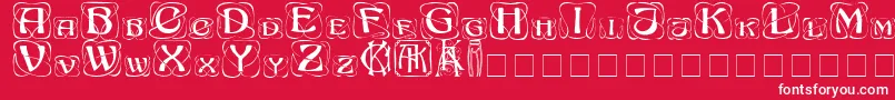 KonanurCapitals Font – White Fonts on Red Background