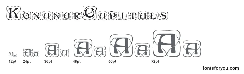 KonanurCapitals Font Sizes