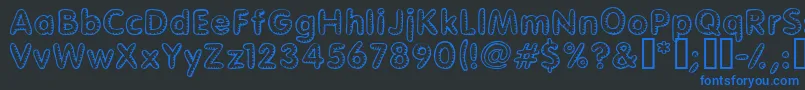 More about Glimstic Font Glimstic Font – Blue Fonts on Black Background