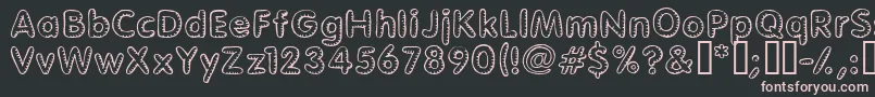 Glimstic Font – Pink Fonts on Black Background