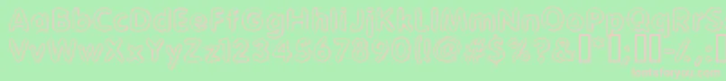 Glimstic Font – Pink Fonts on Green Background