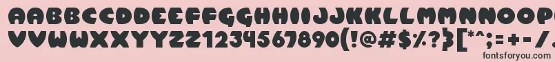 Pumpkin Font – Black Fonts on Pink Background