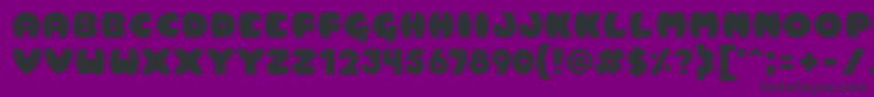 Pumpkin Font – Black Fonts on Purple Background