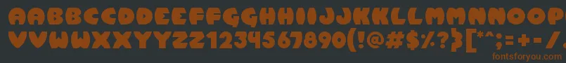 Pumpkin Font – Brown Fonts on Black Background