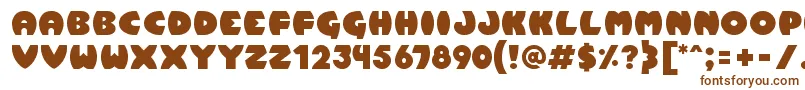 Pumpkin Font – Brown Fonts on White Background