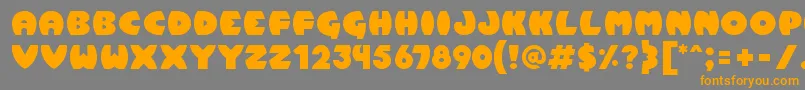 Pumpkin Font – Orange Fonts on Gray Background