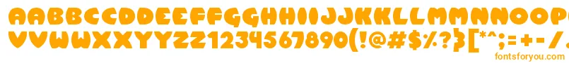 Pumpkin Font – Orange Fonts on White Background