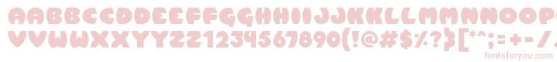 Pumpkin Font – Pink Fonts on White Background