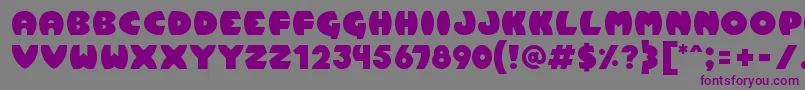 Pumpkin Font – Purple Fonts on Gray Background