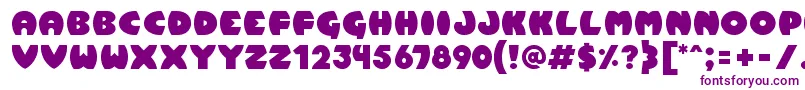 Pumpkin Font – Purple Fonts on White Background