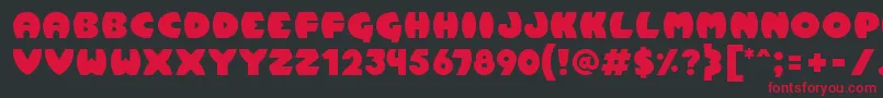 Pumpkin Font – Red Fonts on Black Background