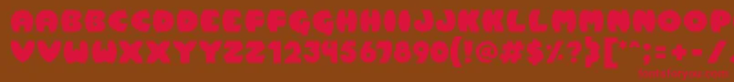 Pumpkin Font – Red Fonts on Brown Background