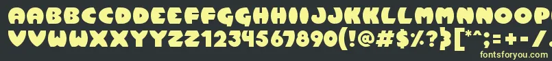Pumpkin Font – Yellow Fonts on Black Background