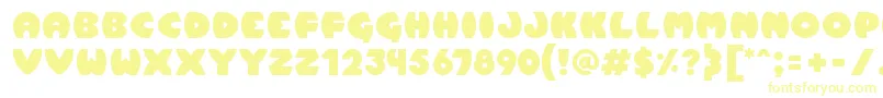 Pumpkin Font – Yellow Fonts on White Background