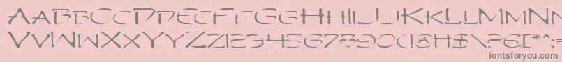 PerditionExtended Font – Gray Fonts on Pink Background