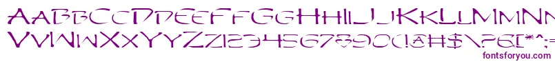 PerditionExtended Font – Purple Fonts on White Background