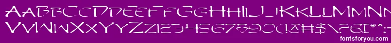 PerditionExtended Font – White Fonts on Purple Background