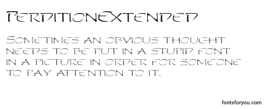 PerditionExtended Font
