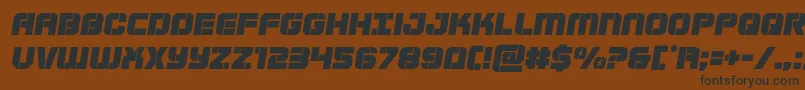 Supersubmarinesemital Font – Black Fonts on Brown Background