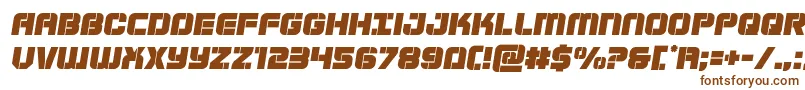 Шрифт Supersubmarinesemital – коричневые шрифты на белом фоне