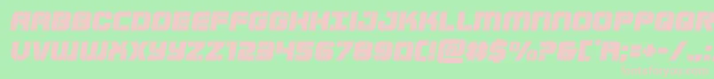 Supersubmarinesemital Font – Pink Fonts on Green Background