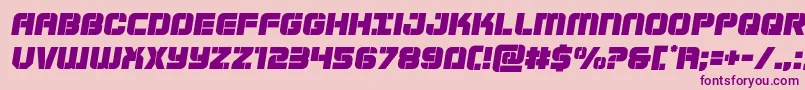 Supersubmarinesemital Font – Purple Fonts on Pink Background