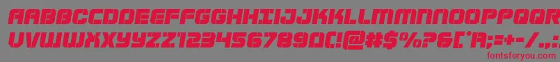 Supersubmarinesemital Font – Red Fonts on Gray Background