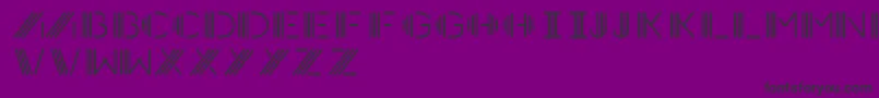 Photocab-Schriftart – Schwarze Schriften auf violettem Hintergrund