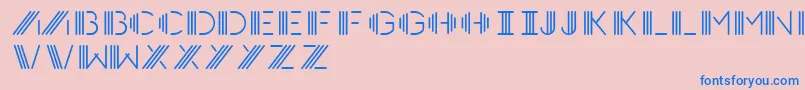 Шрифт Photocab – синие шрифты на розовом фоне