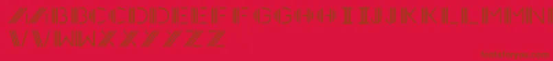 Photocab Font – Brown Fonts on Red Background