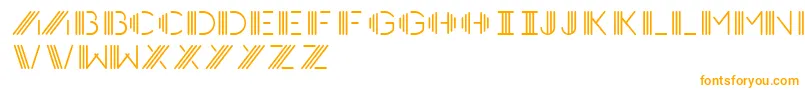 Photocab Font – Orange Fonts on White Background
