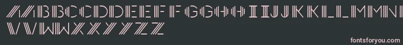 Шрифт Photocab – розовые шрифты на чёрном фоне