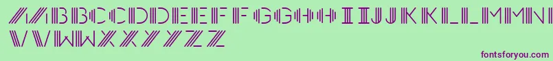 Шрифт Photocab – фиолетовые шрифты на зелёном фоне