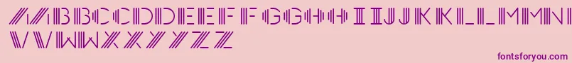 Photocab Font – Purple Fonts on Pink Background