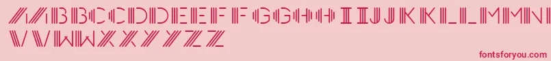 フォントPhotocab – ピンクの背景に赤い文字