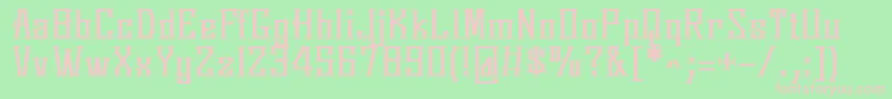 SpringmarchRoman Font – Pink Fonts on Green Background