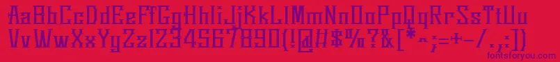 SpringmarchRoman Font – Purple Fonts on Red Background