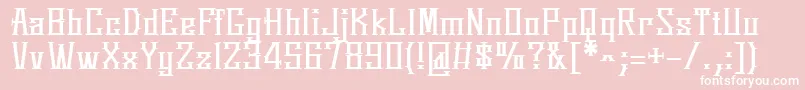 SpringmarchRoman Font – White Fonts on Pink Background
