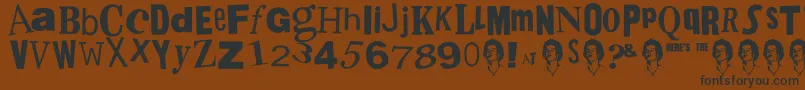 PistolSexPunk Font – Black Fonts on Brown Background