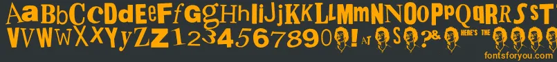 PistolSexPunk Font – Orange Fonts on Black Background