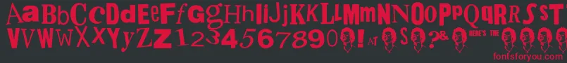 PistolSexPunk Font – Red Fonts on Black Background